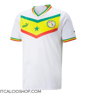Senegal Prima Maglia Mondiali 2022 Manica Corta